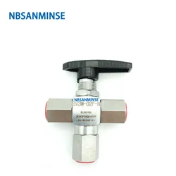 NBSANMINSE BV3W - OD / F Three way Ball Valve Stainless Steel Valve 1/8 1/4 3/8 1/2 3000 Psi Air Water Stop Valve