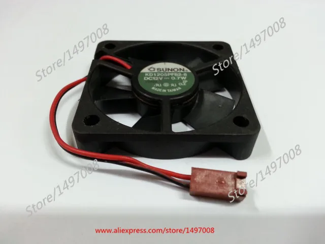 

SUNON KD1205PFB2-8 DC 12V 0.7W 2-Wire 50x50x10mm Server Cooler Fan