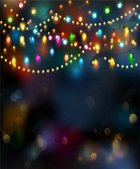 String Lights คริสต์มาส Bokeh การถ่ายภาพพื้นหลังคอมพิวเตอร์คุณภาพสูงพิมพ์ฉากหลังงานแต่งงาน