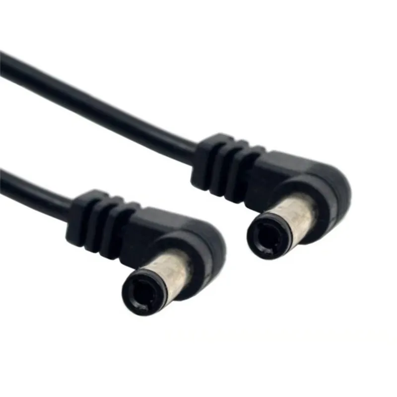 DC 90 درجة كابل DC الطاقة 5.5x2.1 مللي متر/2.5 مللي متر الذكور إلى 5.5 2.1/2.5 مللي متر الذكور كابل توصيل الحق بزاوية 90 درجة 60 سنتيمتر