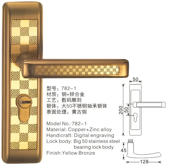 [Hardware] Zhongshan Xi Ya door manufacturers special process patented product locks wholesale hardware