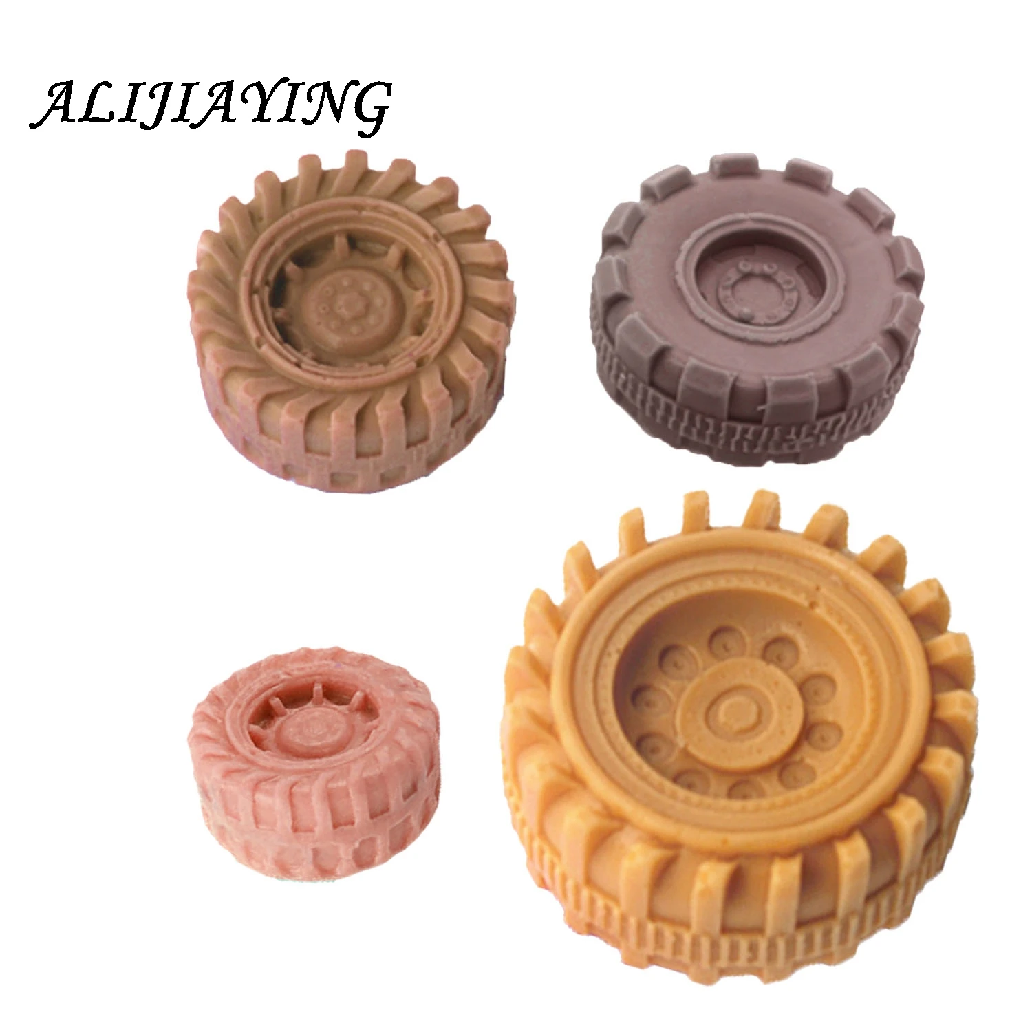 1Pcs Silicone Mold Tires Wheel Chocolate Cake Molds Car Tyre Shape Fondant Cake Decorating Tools Resin Clay Soap Mold D0623