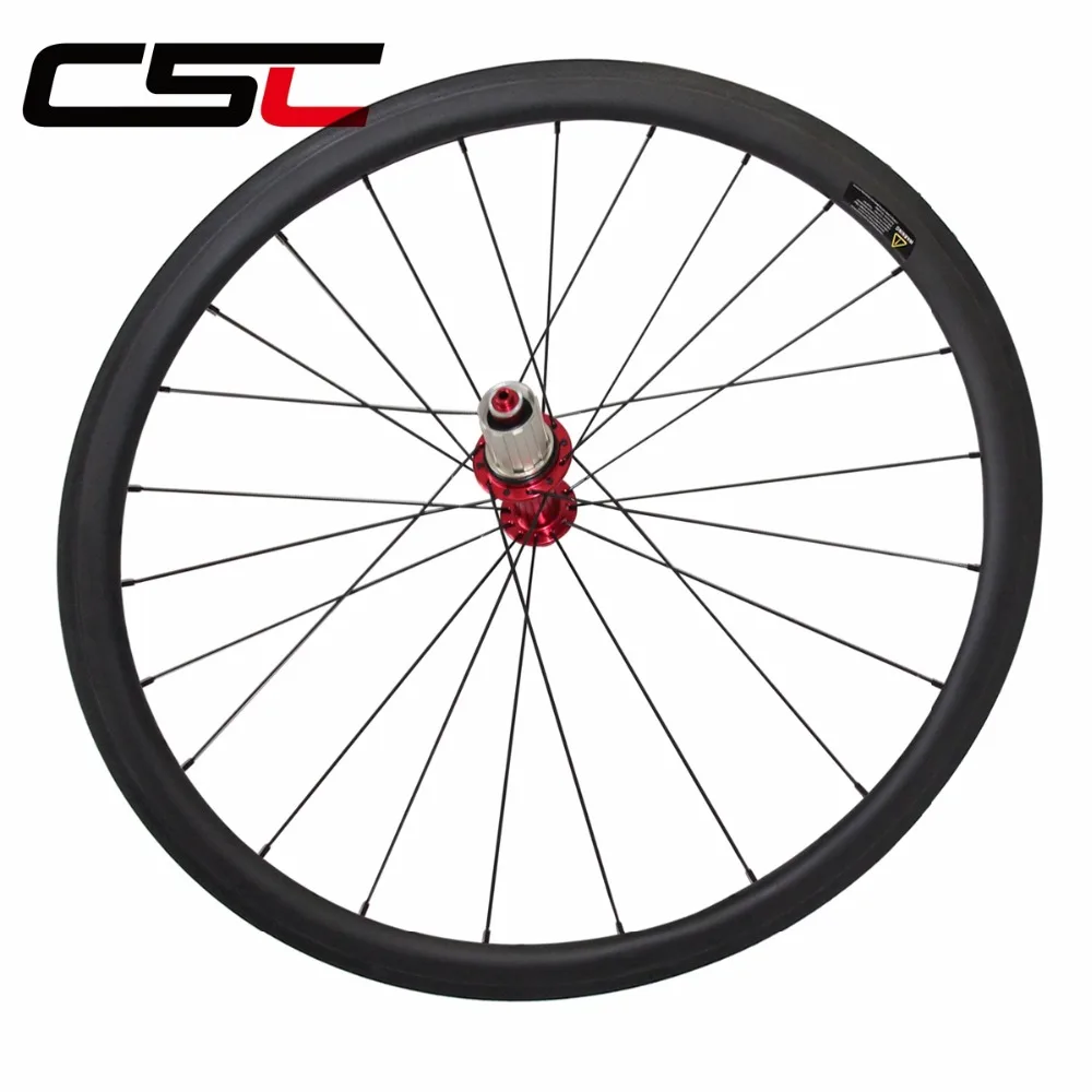 CSC 700C Single front or rear wheel 25mm wide 38/ 50/ 60/88mm Depth R13 hub Track hub Clincher Tubular Carbon road bike Wheels