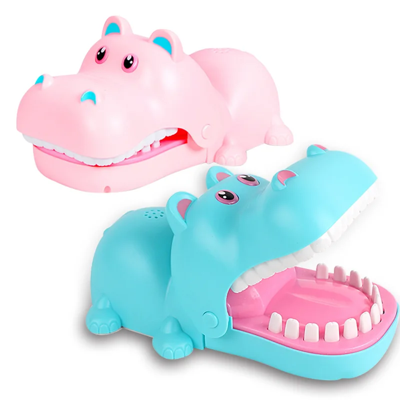 New Arrival Cute Hippopotamus Dentist Game funny Biting Finger Hippo Dentist Game Toy for Kids Family Fun Interactive Board Game