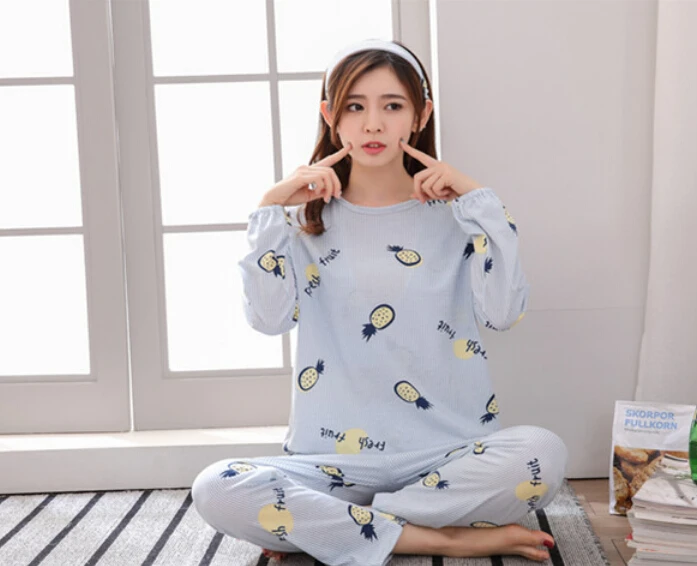 Breastfeeding Clothes For Pregnant Women 2018 Autumn Nursing Pajamas Casual Clothing Set Long Sleeve Maternity Sleepwear