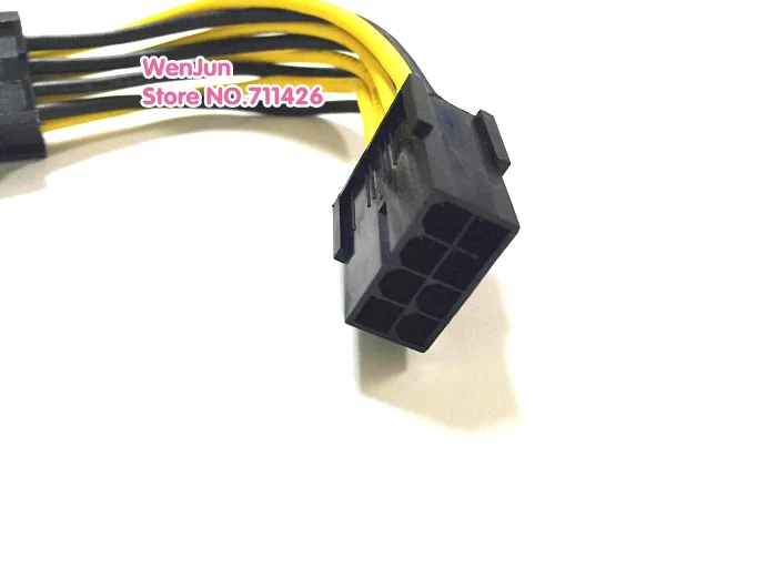 Imagem -02 - Fio Gpu Pinos f f Cabo Adaptador Pci-e 8pin Feminino para 8pin Cabo de Extensão Feminino para Placa Gráfica 16awg