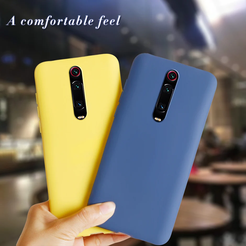 Case For Xiaomi MI 9T Pro Redmi K20 Candy Color Soft Silicone Case For Xiaomi Redmi K20 Pro Cute TPU Back Cover Coque