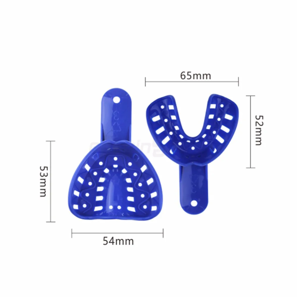 6 PCS/bag Dental Impression Tray EASYINSMILE Disposable Plastic for Adult or Child Size L/M/S Upper and Lower