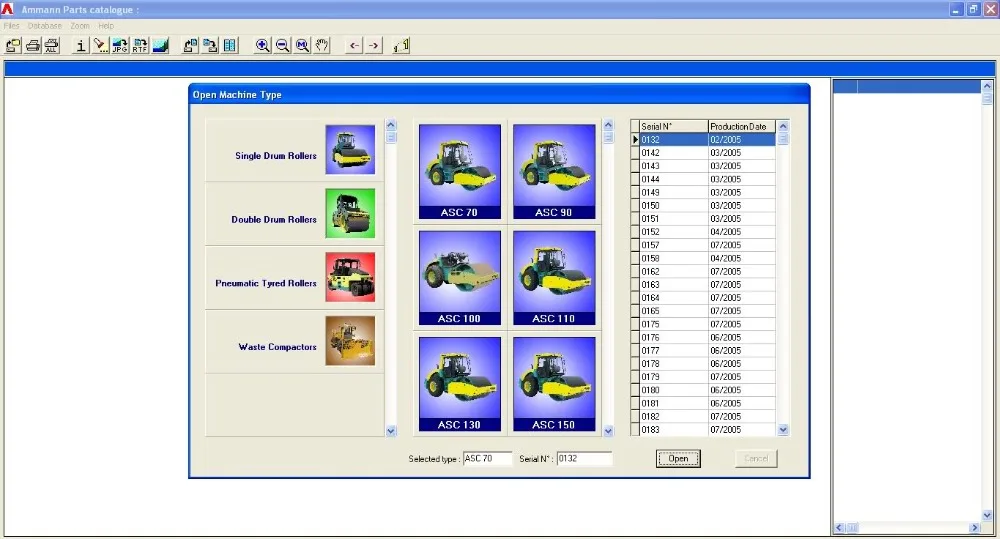 AMMANN Road Rollers Spare Parts Catalog