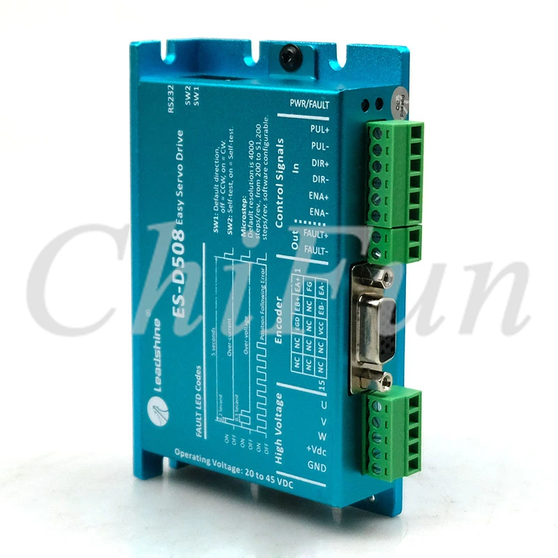 

Freeshipping Original Leadshine Easy Servo Drive ES-D508 CNC DSP Closed-Loop Stepper Drive 8A 20-50VDC