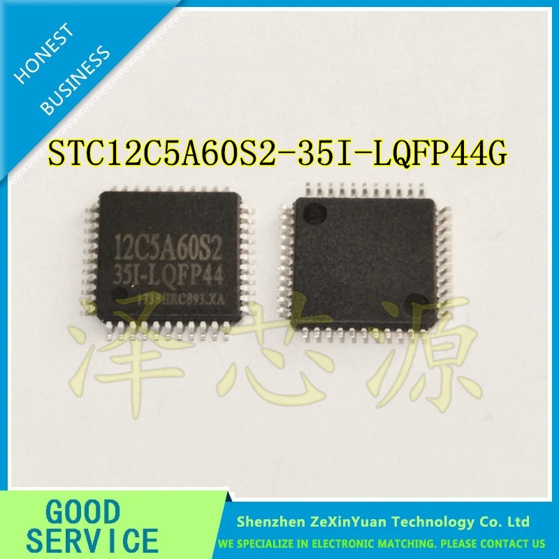 

10PCS/LOT STC12C5A60S2-35I-LQFP44G STC12C5A60S2-35I-LQFP44 STC12C5A60S2 SINGLECHIP NEW