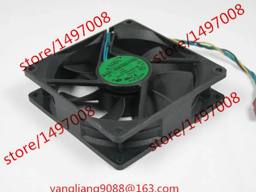 

ADDA AD0912UX-A7BGL DC 12V 0.50A 4-Wire 90x90x25mm Server Cooling Fan