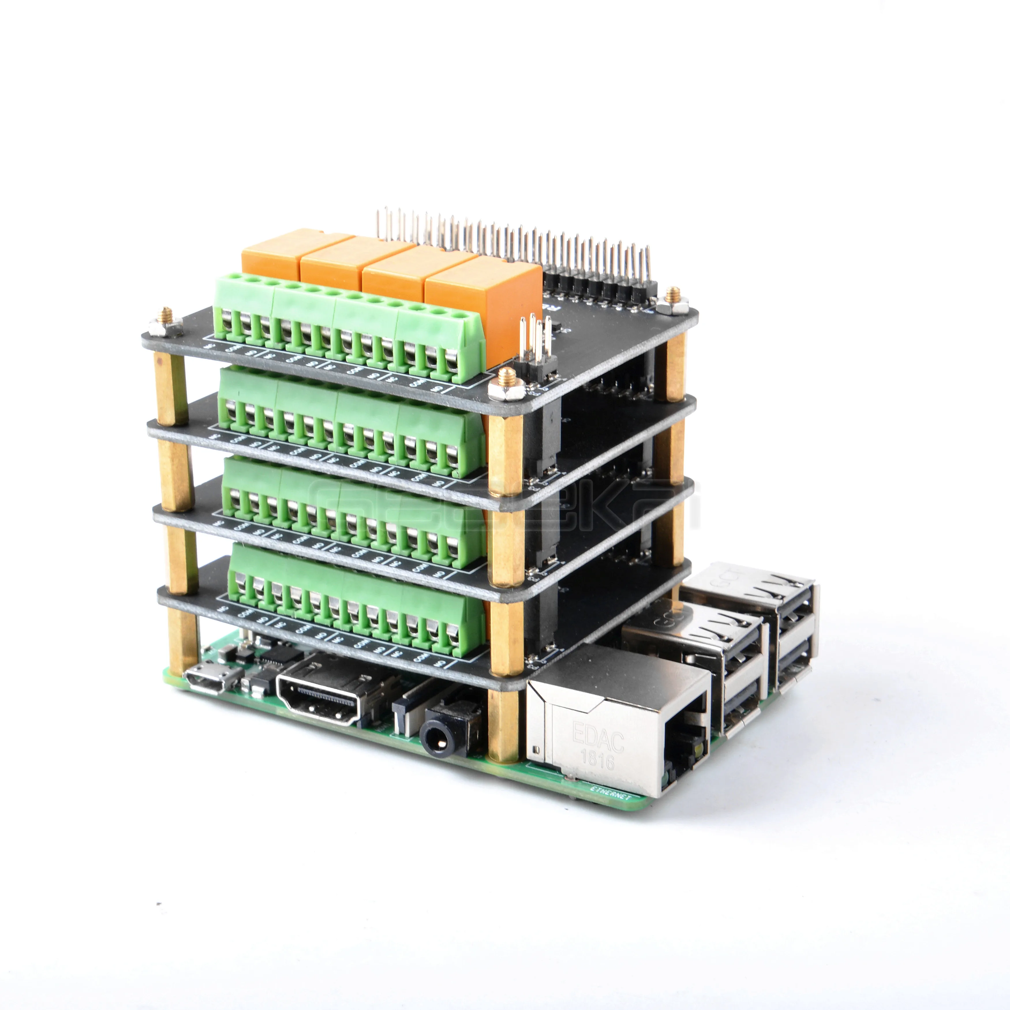 GeeekPi Original 4 Channel Relay Hat Board For Raspberry Pi 4B/ 3B+ (Plus) / 3B / 2B