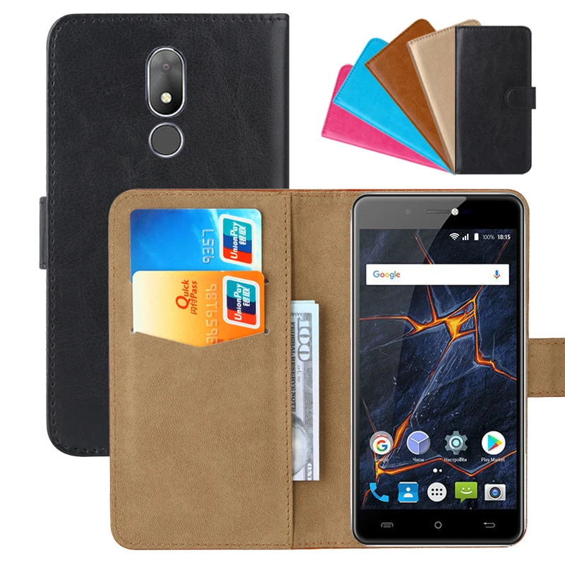 Роскошный чехол-кошелек для BQ BQ-5507L Iron Max из искусственной кожи в стиле ретро, флип-чехол, ремешок