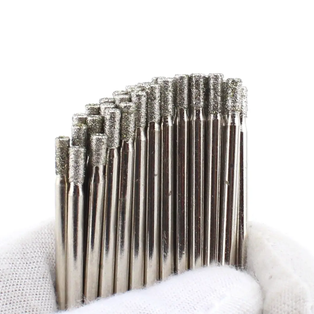

20Pcs 3/32" inch 2.5mm Diamond Electroplated Hole Cutter Saw Drill Bits for Glass Tile Ceramic Granite Gems Drilling ILOVETOOL