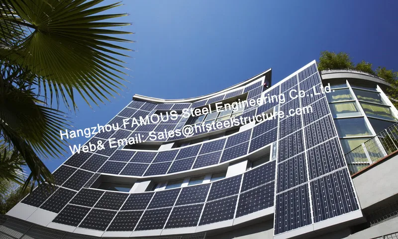 Double Glass Solar Modules Component Photovoltaic Facade Curtain Wall Solar Cell Electric PV Systems