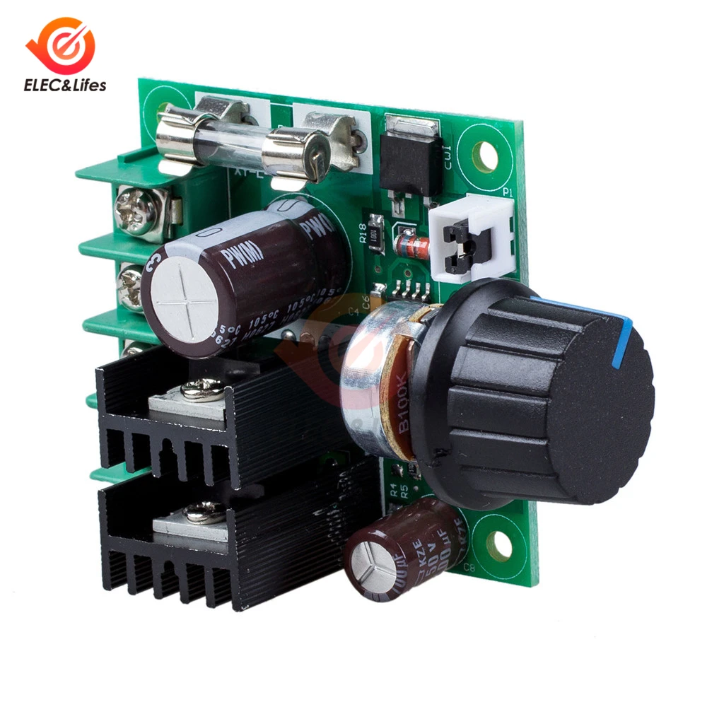 12V 24V 36V 10A PWM DC Motor Speed Controller with Knob Switch Adjustable Dimming Dimmer Module 400W motors Governor controller