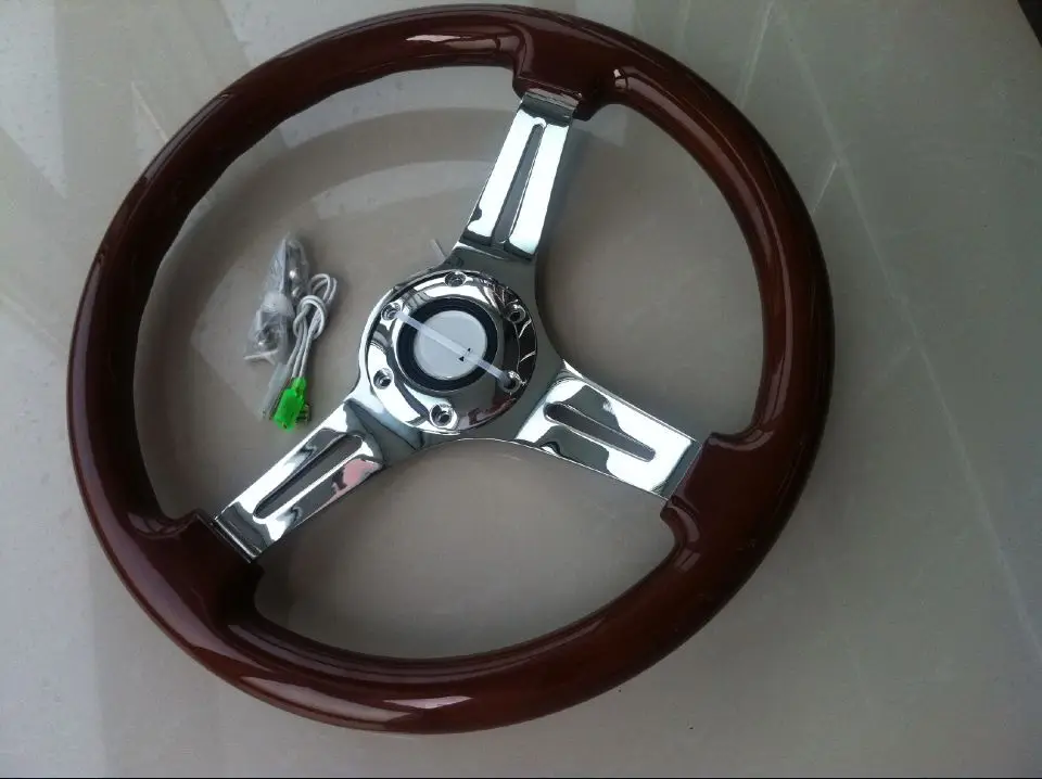 350mm Wood Phoebe steering wheel racing steering wheel three racing Phoebe