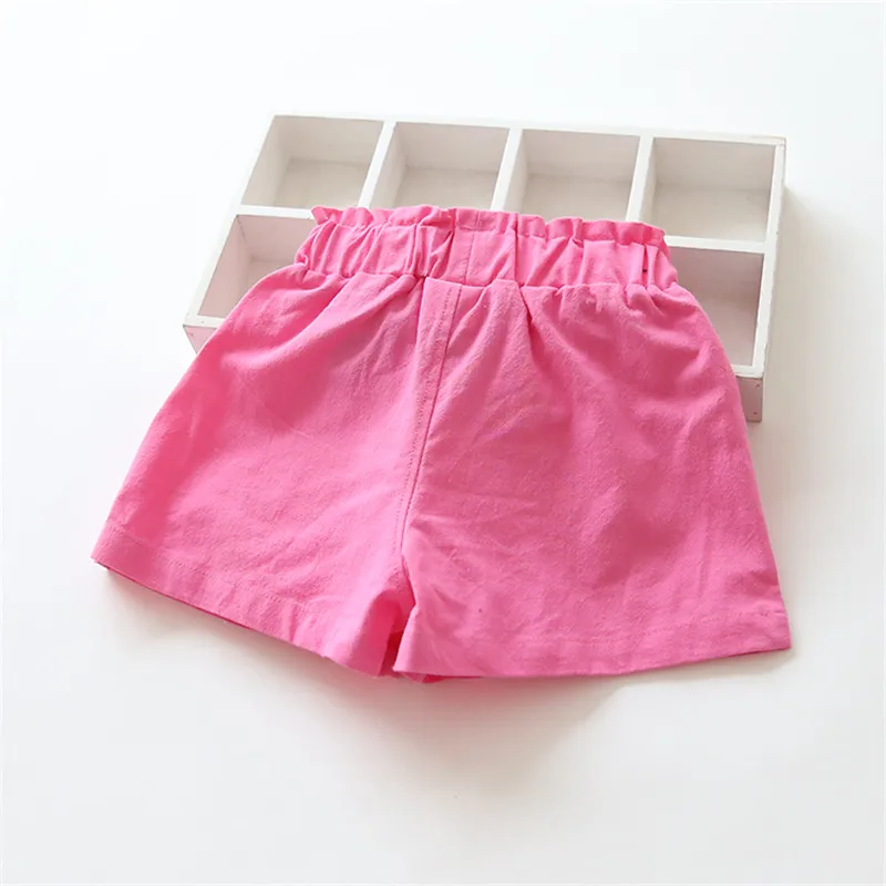 Retail 2-8 years shorts beach pants candy color fresh kids children summer
