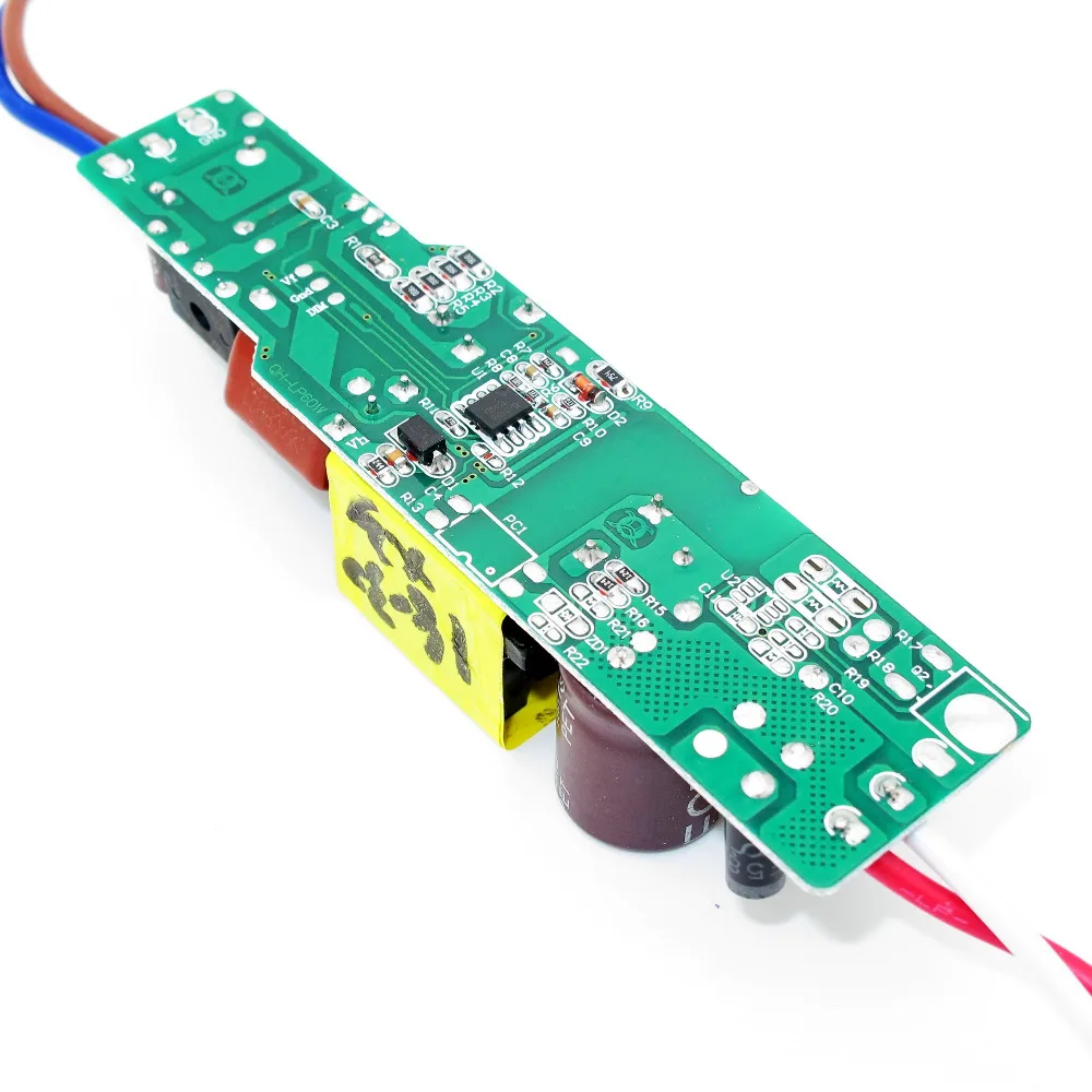 High Power 600mA 18-30x3W Bared PCB Led Driver 30W 40W 50W 60W Power Supply AC 110V 220V for LED lights DC 54V - 105V
