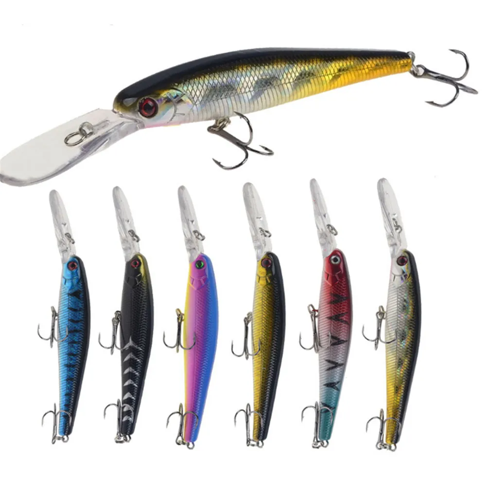 1PCS 12.5cm 13.5g Minnow Fishing Lure isca Artificial Floating Bass Trolling Hard Bait Wobbler Pesca Swimbait Crankbait Tackle