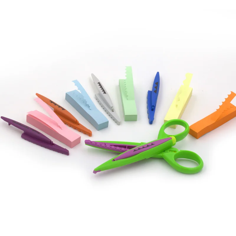 Scraft Scissors Child Safety Scissors Set Handmade Decorative pattern Children DIY Tools Tesouras para artesanato