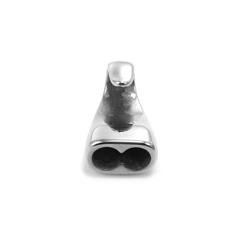 Stainless Steel Hooks for Round Leather Cord Connect Buckle Polished DIY Bracelet Jewelry Making Clasps Findings