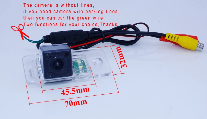 Use for AUDI A6L 2009~2011 /A4 /A3/ Q7 /S5 original car rear view camera and car parking monitor 800*480 4 ir and rainproof