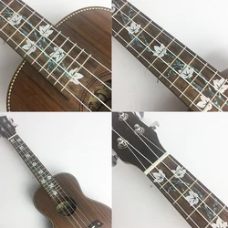 Ukulele Tastiera In Nota Decalcomania Tastiera Sticker Tasti Mappa Etichetta Autoadesivi Delle Decalcomanie per Principianti-Il Rattan Fiore