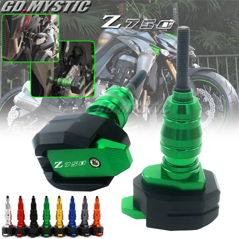 Frame Slider Crash Protector For KAWASAKI Z750 Z750R 2007-2012 08 09 10 11 Motorcycle Accessories Bobbins Falling Protection