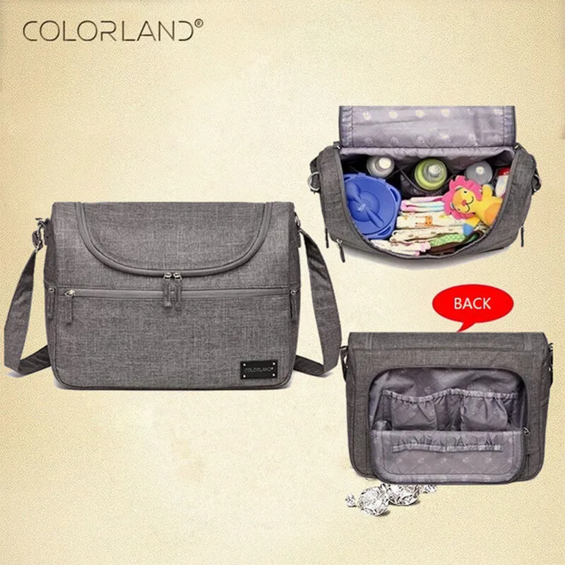 COLORLAND Diaper Bag For Mom Mother Messenger Hobos Multifunction Waterproof Maternity Bag For Baby Changing Nappy Bag