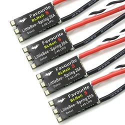 4 pezzi preferiti FVT LittleBee 20A-S 20A S ESC BLHeli_S BLHeli S OPTO 2-4S supporto Mulitshot OneShot125 Oneshot42 Multicopter