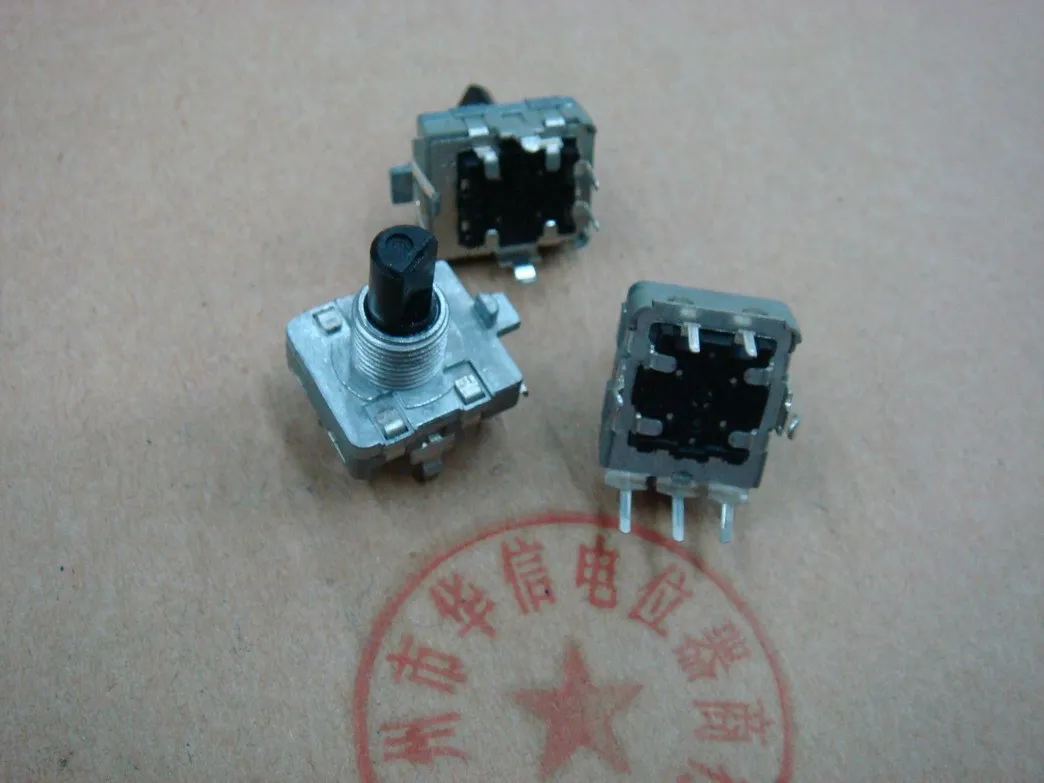 Volume encoder Taiwan 16 with push switch 24 step handle 15MM switch