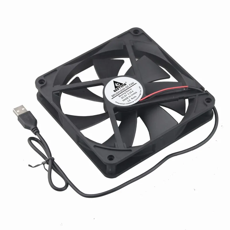 1 Piece Gdstime 14025s 140x140x25mm DC 5V USB Powered Supply PC Case Brushless Cooling Cooler Fan 140mm x 25mm 14cm