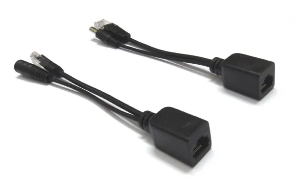 Passive 100 Mbps Power Over Ethernet POE Adapter Kabel RJ45 Poe Splitter Injektor Connector Kit