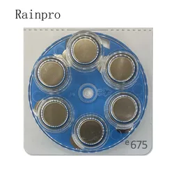 6PCS/LOT( 1 PACK) Zinc-air battery  E675 A675 P675 675 PR44 for Hearing aid best quality