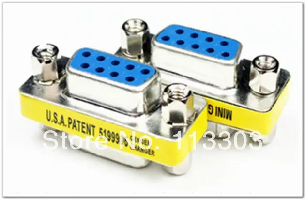 5Pcs DB9 Vrouwelijke Om DB9 Vrouwelijke Adapter DB9 Vrouwelijk Naar Vrouwelijke Connector Extender Converter