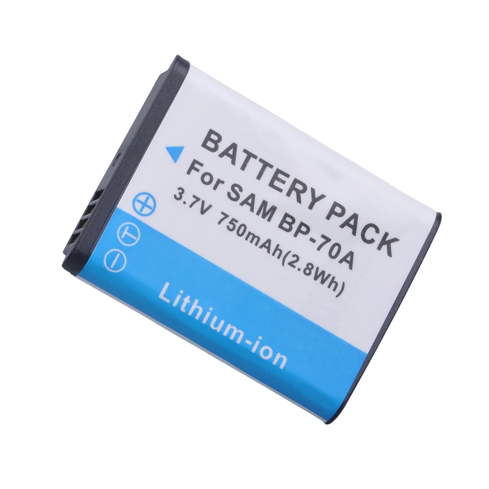 2Pcs 750mAh BP-70A BP 70A BP70A Li-ion Batteries for Samsung ST66 ST700 ST88 ES65 MV800 PL120 PL170 ES80