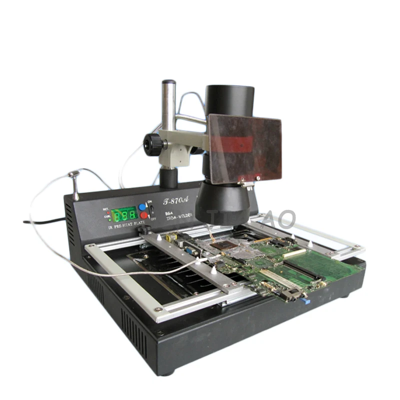 Infrared BGA repair station T-870A rework stations motherboard slot infrared dismounting table 110/220V 1PC