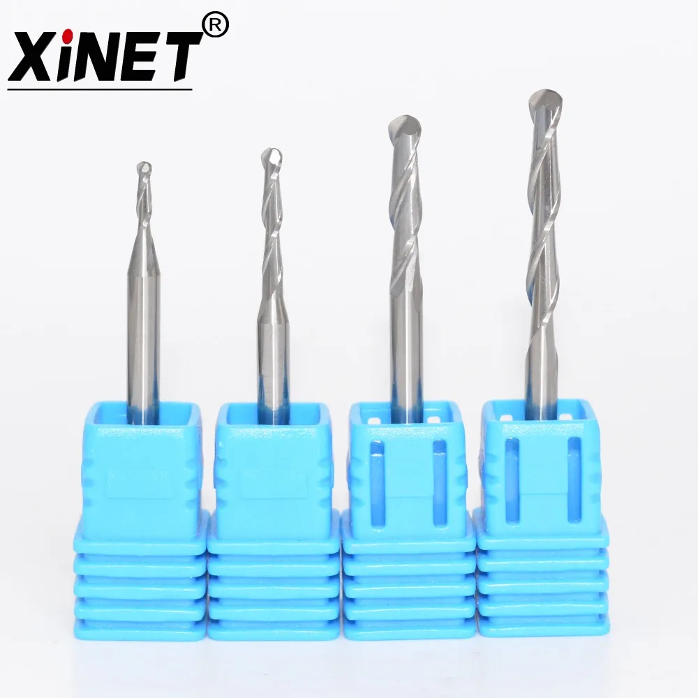 1.0-1.5-2.0-2.5-3.175-4-6-8-10-20,CNC carbide end mill,woodworking insert router bit,2 Flutes ball nose end mill,Wood,MDF,