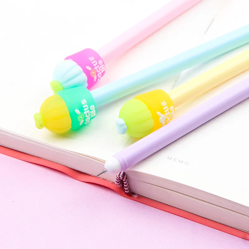 36 Pcs Creative Stationery Fairy Ball Potted Shape Gel Pen Plant Small Fresh Water Pen Primary School Supplies Stationery