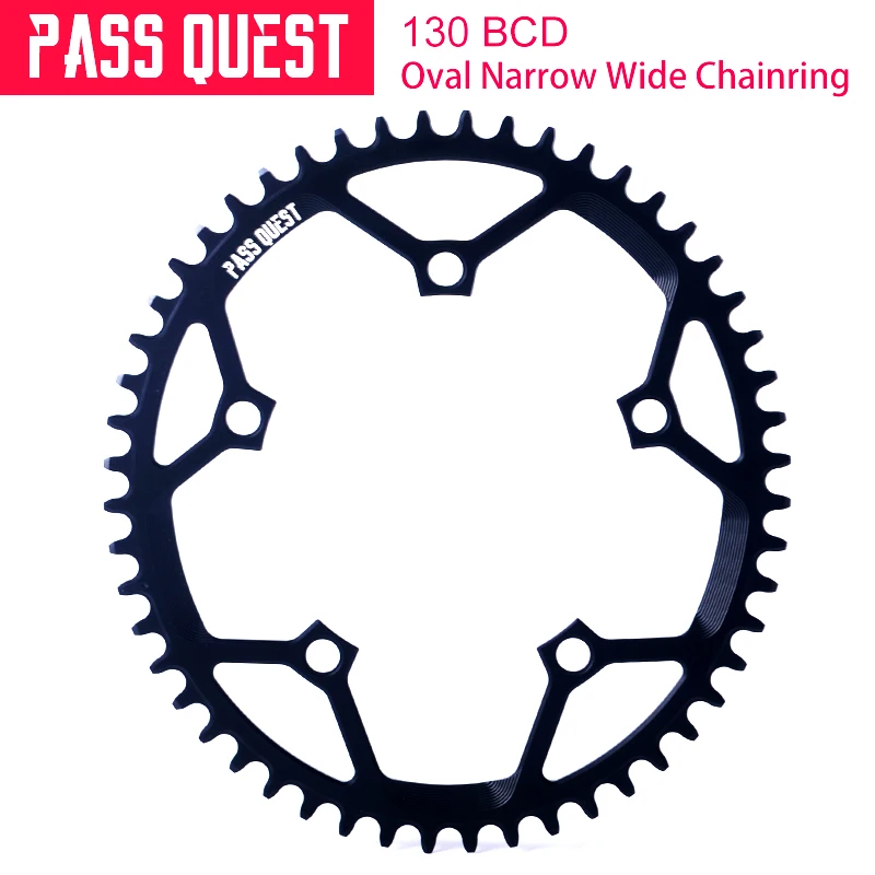 130mm BCD Super Light Hollow Out Design Road Bike  Oval Narrow Wide Chain Ring MTB BMX Chain Wheel 42T 44T 46T 48T 50T 52T