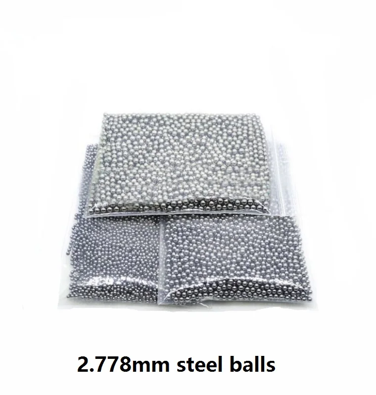 1000pcs/lot Dia 2.778mm 7/64'' Inch bearing steel balls precision high quality 2.778 mm diameter steel ball