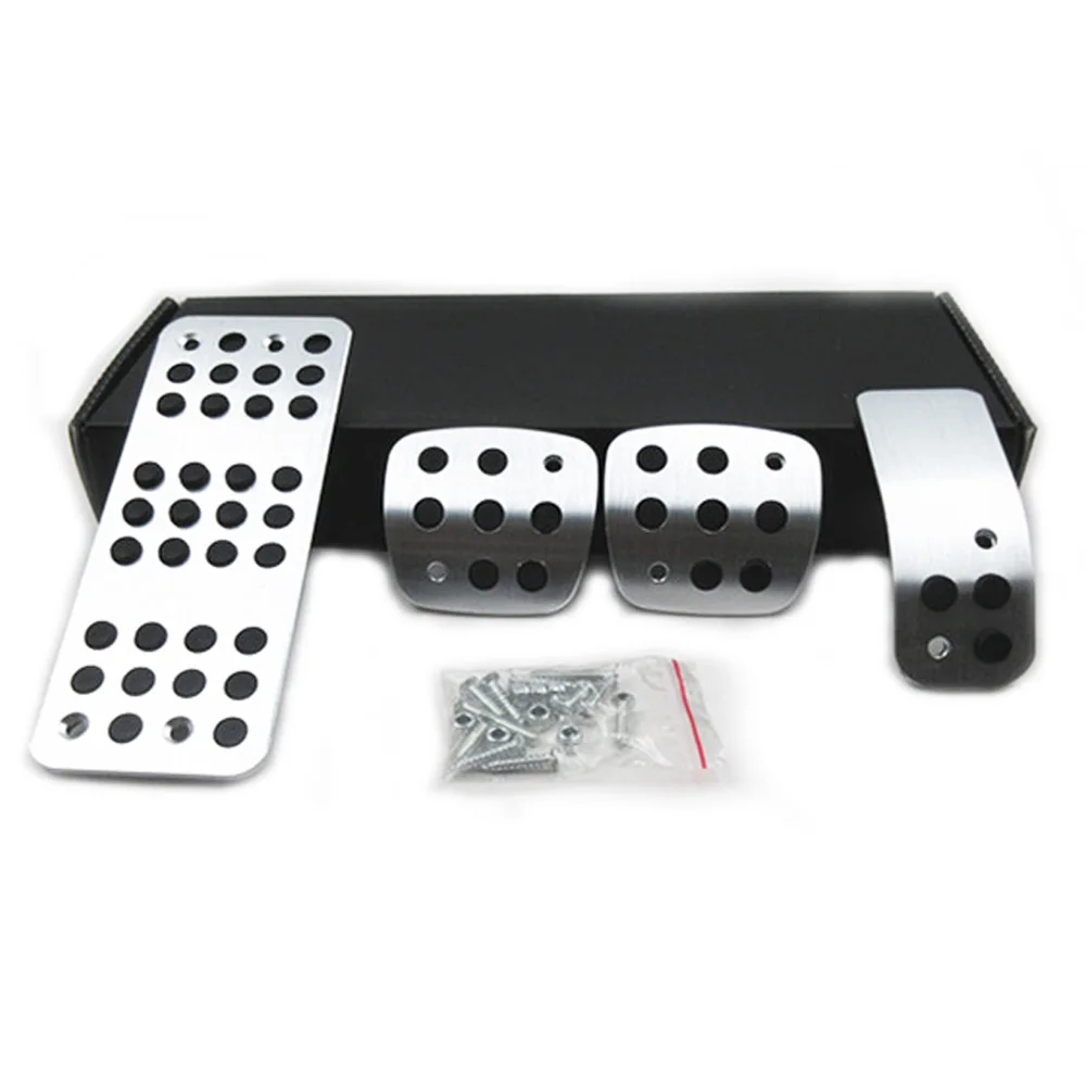 Kit de pedales de embrague de freno de Pedal, cubierta para Peugeot 206, almohadillas de pedales, pegatinas, estilo 2005 2006 2007 2008 2009