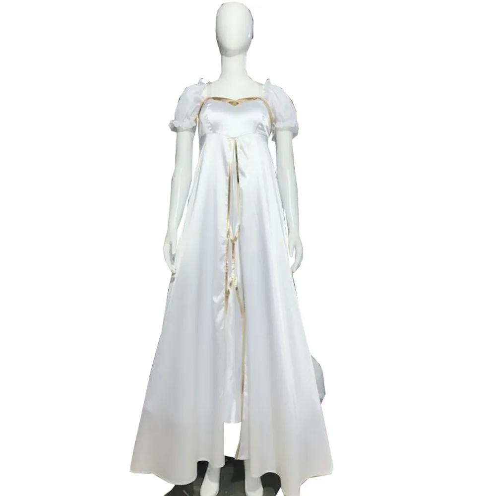 

2018 Fate Zero Fate Stay Night Women's Irisviel Von Einzbern Cosplay Costume Wedding Gown Rode Evening Dress