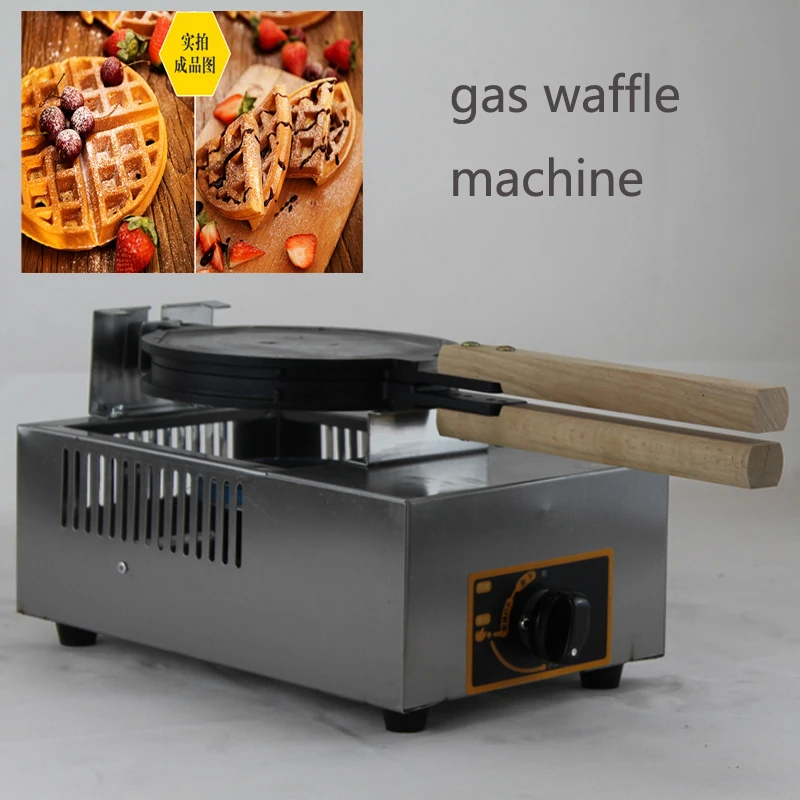 commercial LPG gas waffle maker machine no stick teflon waffle machine stainless steel waffle maker cake oven