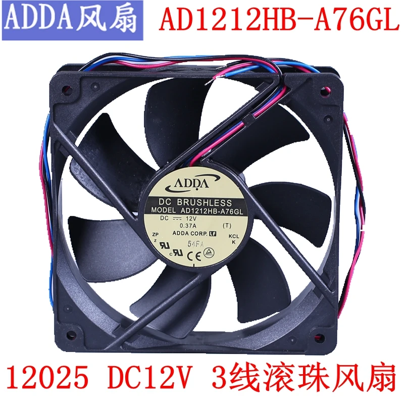 

NEW ADDA AD1212HB-A76GL 12025DC12V ATX silence cooling fan