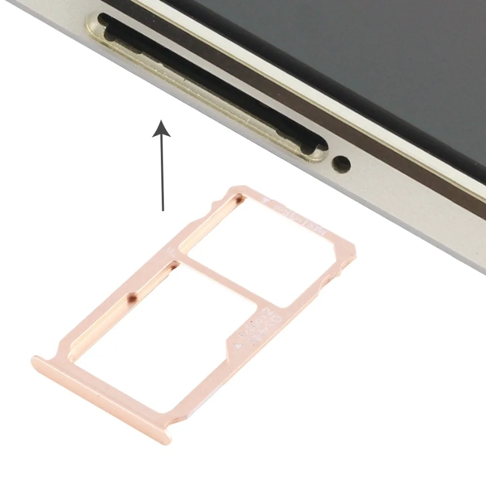 iPartsBuy New for Huawei Mate S Nano SIM Card Tray + Nano SIM / Micro SD Card Tray