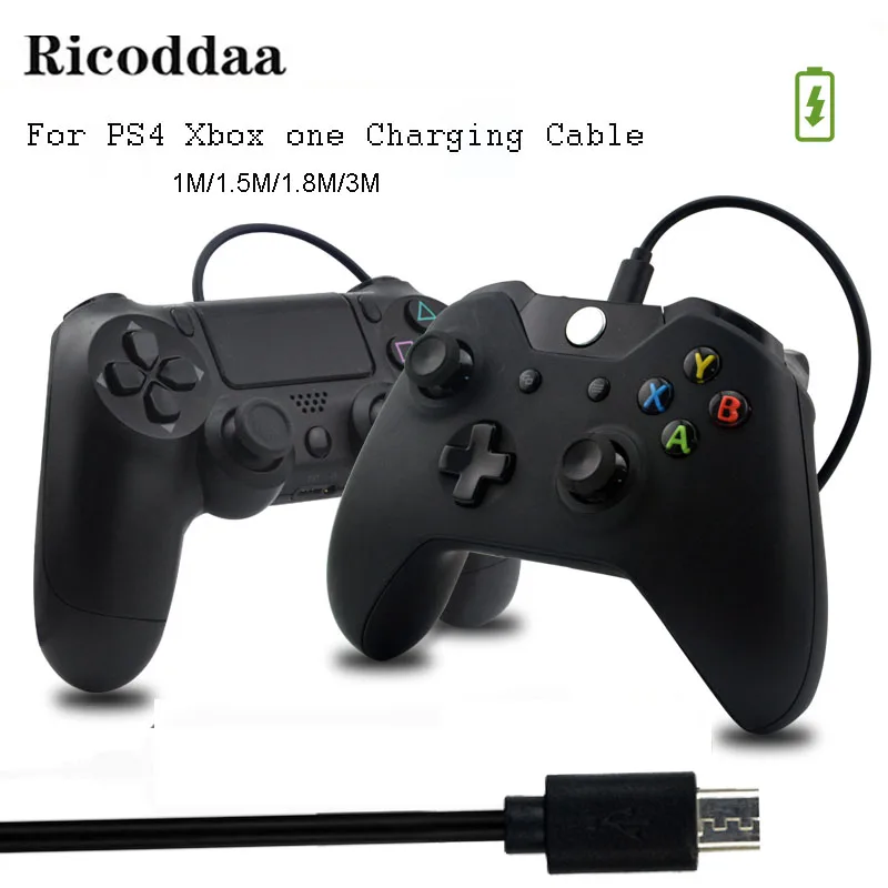 

Micro USB Charger Cable For PS4/Xbox One Controller Power Charging Cord For Sony Playstation 4 Gampad Joystick Game Accessories