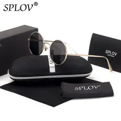 SPLOV Vintage Men Sunglasses Women Retro Punk Style Round Metal Frame Colorful Lens Fashion Eyewear Gafas Sol Mujer With Case
